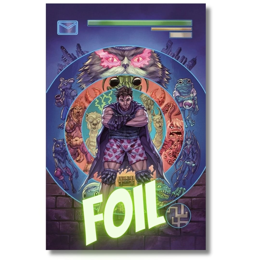 DUNGEON CRAWLER CARL #0 2ND PRINT EXCLUSIVE VIRGIN FOIL & TRADE SET - DOOM HOMAGE - DELGADO - PRESALE EST SHIP 10/7