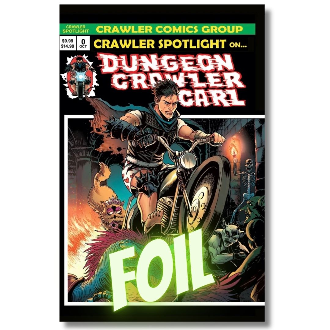 DUNGEON CRAWLER CARL #0 2ND PRINT EXCLUSIVE FOIL & TRADE SET - GHOST RIDER HOMAGE - FLOWERS - PRESALE EST SHIP 10/7
