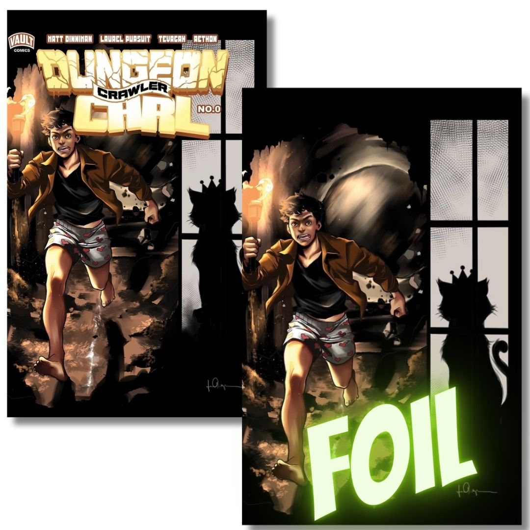 DUNGEON CRAWLER CARL #0 2ND PRINT EXCLUSIVE VIRGIN FOIL & TRADE SET - INDIANA JONES HOMAGE - PICCINNO - PRESALE EST SHIP 10/7