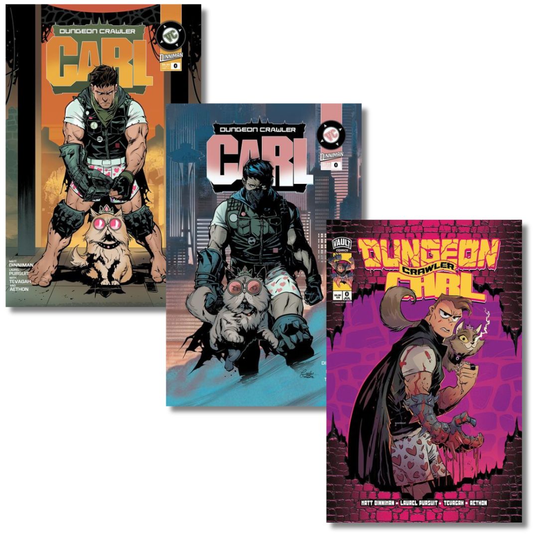 DUNGEON CRAWLER CARL SPECIAL EDITION #0 2nd PRINT 3 BOOK SET - ABSOLUTE BATMAN HOMAGE- PRESALE EST SHIP 10/7