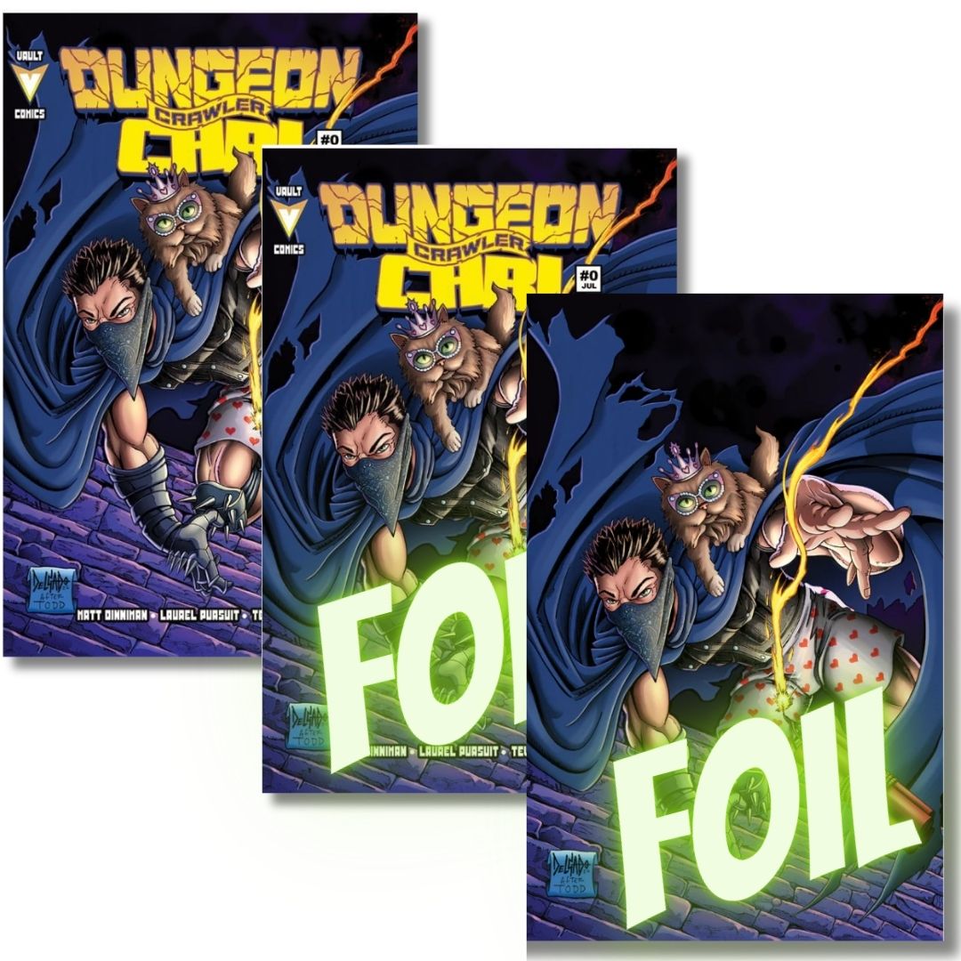 DUNGEON CRAWLER CARL SPECIAL EDITION #0 EXCLUSIVE TRADE & TRADE FOIL & VIRGIN FOIL SET - SPAWN HOMAGE