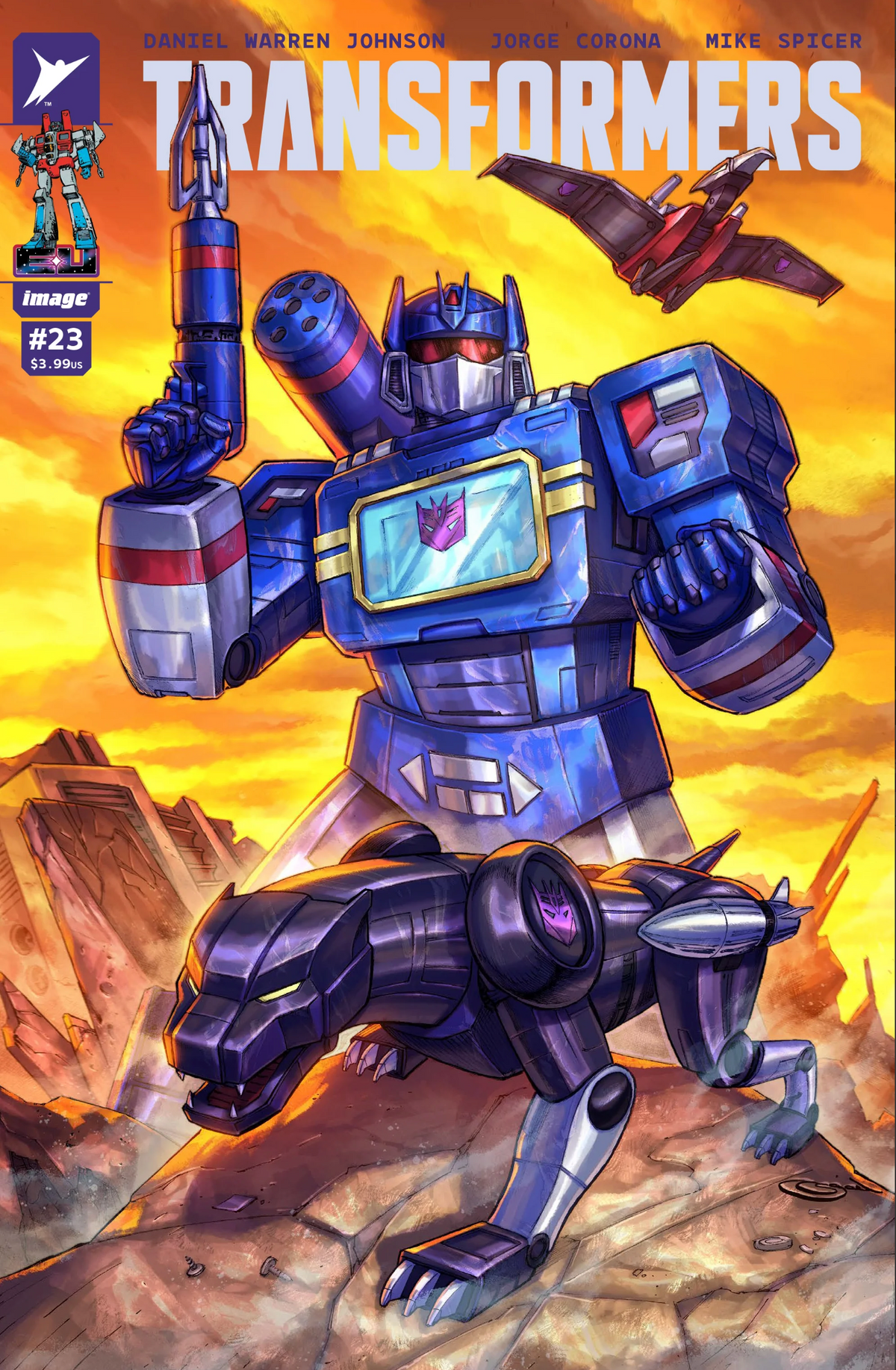 TRANSFORMERS #23 EXCLUSIVE VIRGIN & TRADE - SOUNDWAVE - SHAH
