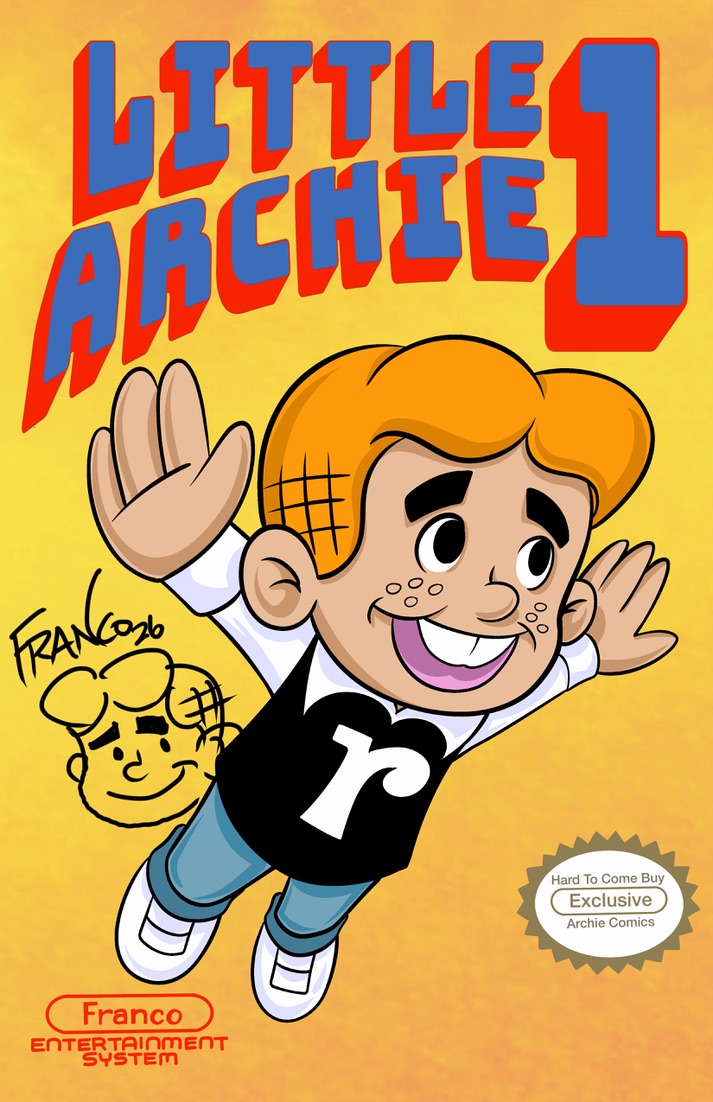 LITTLE ARCHIE #1 EXCLUSIVE SUPER MARIO 3 HOMAGE FACSIMILE SIGNED & REMARK BY FRANCO LTD 25 - PRESALE EST SHIP 8/15