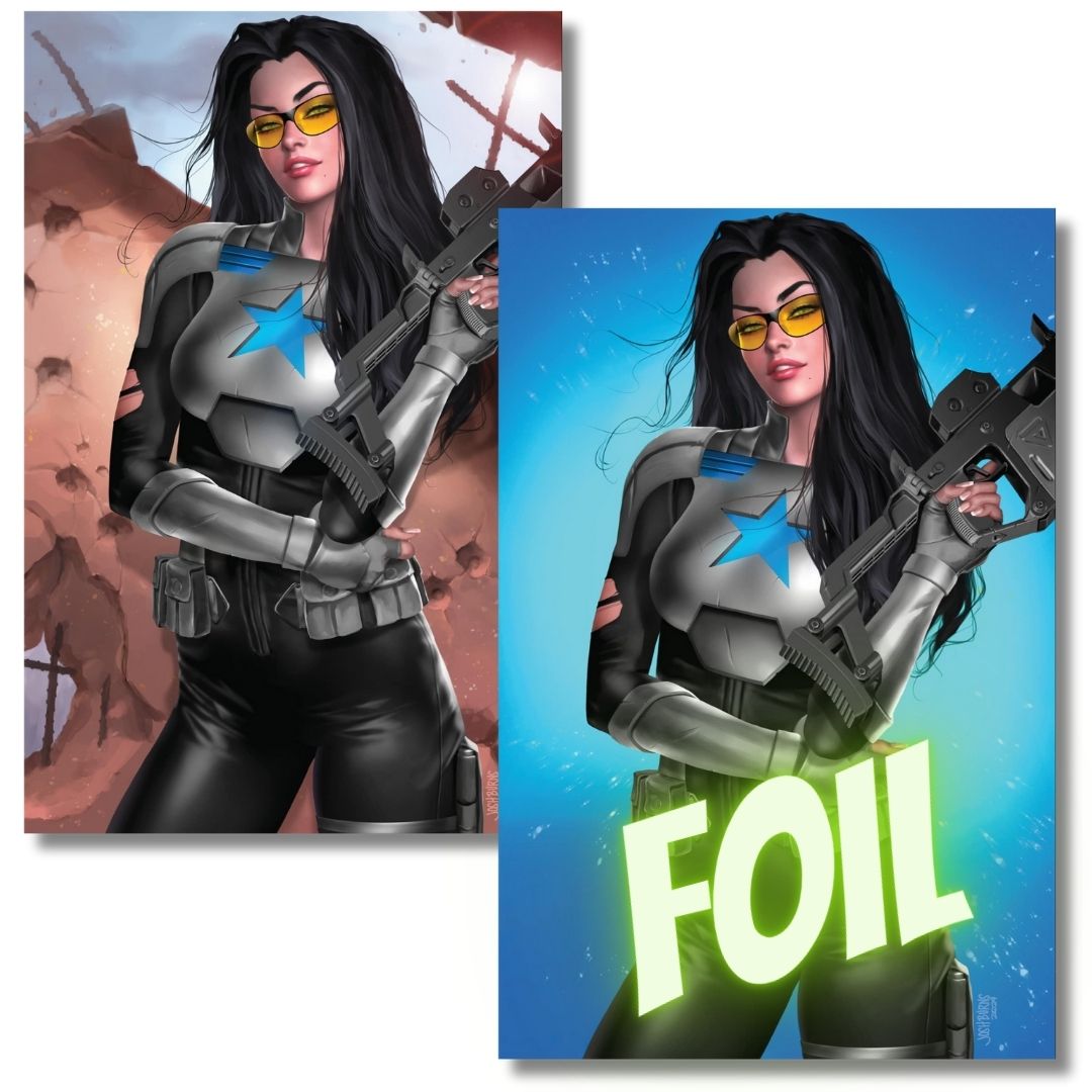 GI JOE #2 FOIL & VIRGIN EXCLUSIVE (2024) - BARONESS - JOSH BURNS