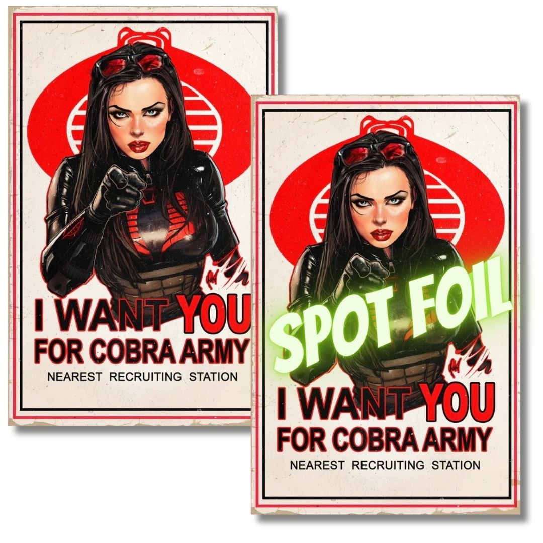 GI JOE SCARLETT #317 EXCLUSIVE FOIL & VIRGIN HOMAGE - POULAT