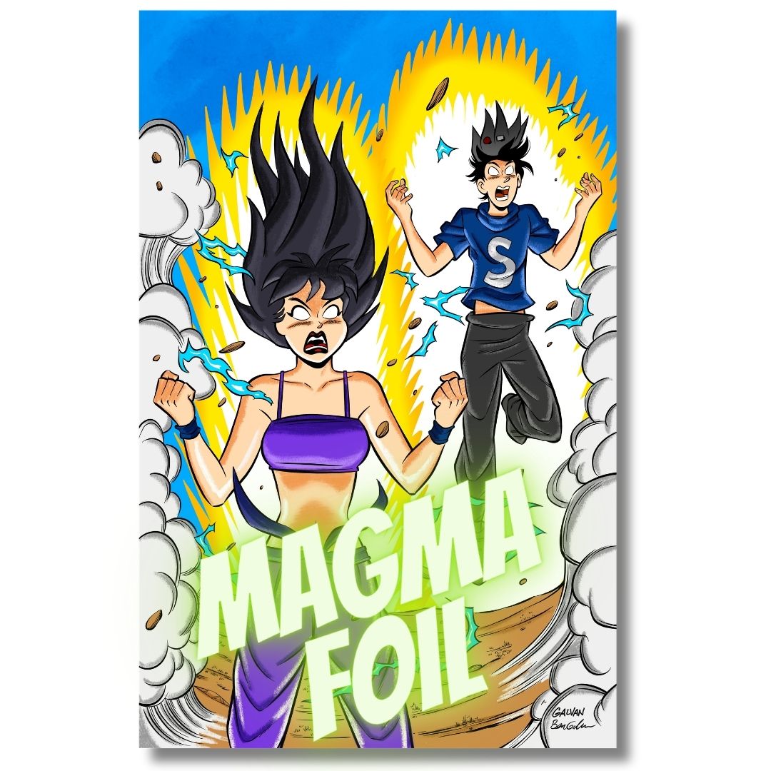 JUGHEAD & VERONICA SUPER SAIYAN HOMAGE EXCLUSIVE MAGMA FOIL - BY BILL GALVAN LTD 25