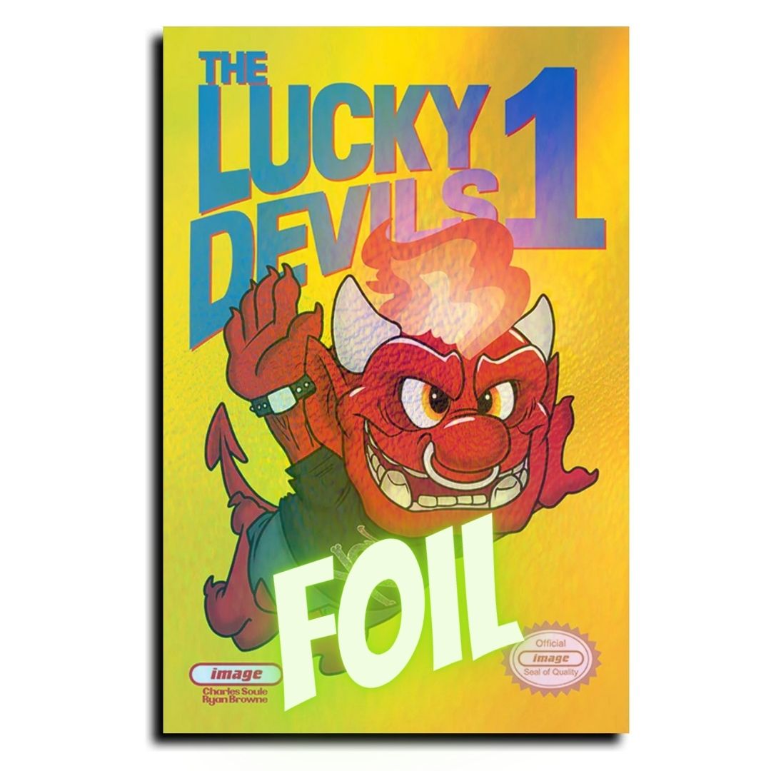 LUCKY DEVILS #1 FOIL EXCLUSIVE - SUPER MARIO HOMAGE - TRISH FORSTNER
