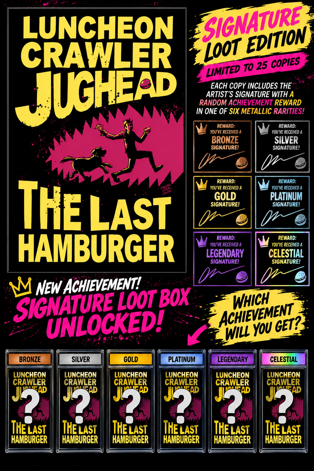 ARCHIE DUNGEON CRAWLER HOMAGE SIGNATURE LOOT MYSTERY EDITION LTD 25 EXCLUSIVE SET - GALVAN - PRESALE EST SHIP 10/25