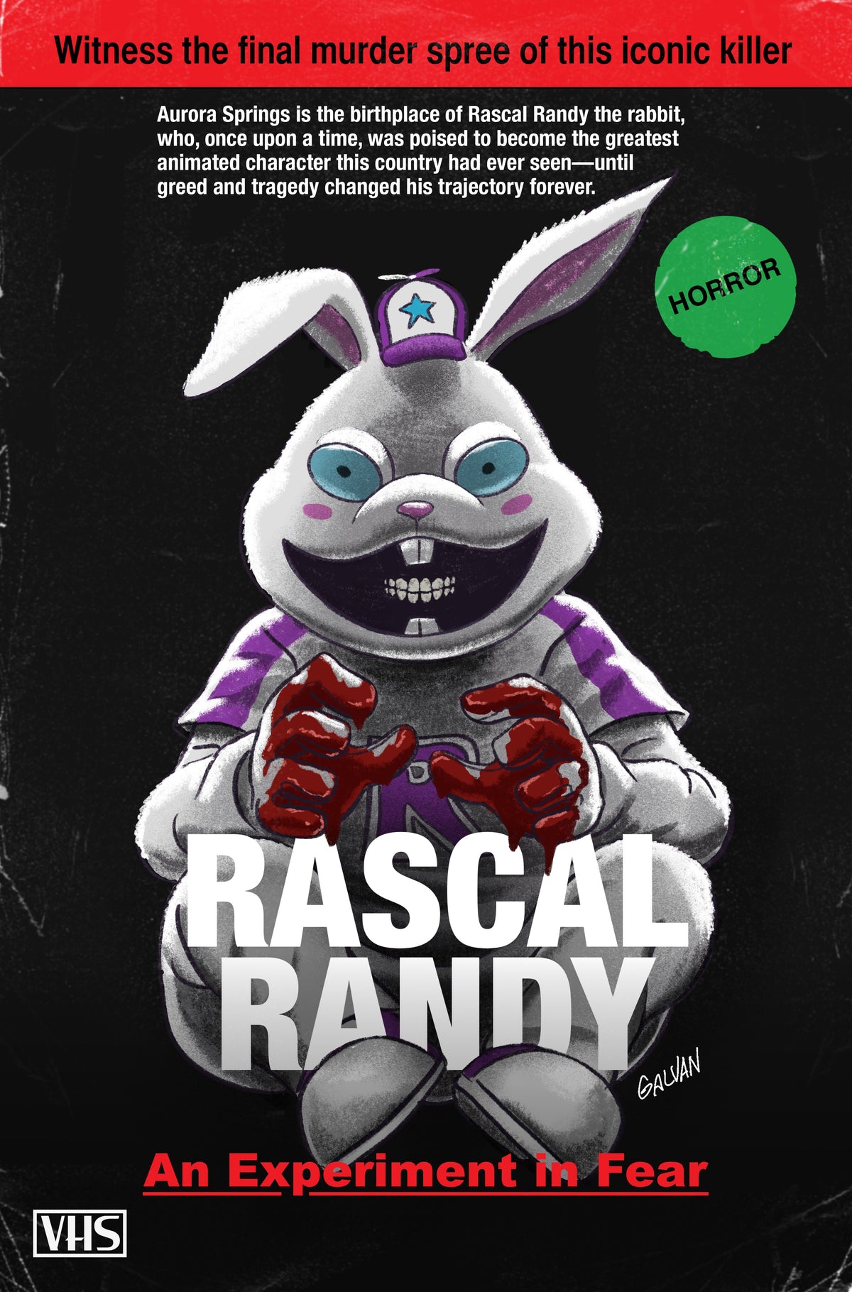 EXQUISITE CORPSES RASCAL RANDY #1 EXCLUSIVE RETRO VHS HOMAGE LTD 400 - GALVAN - PRESALE EST SHIP 7/16