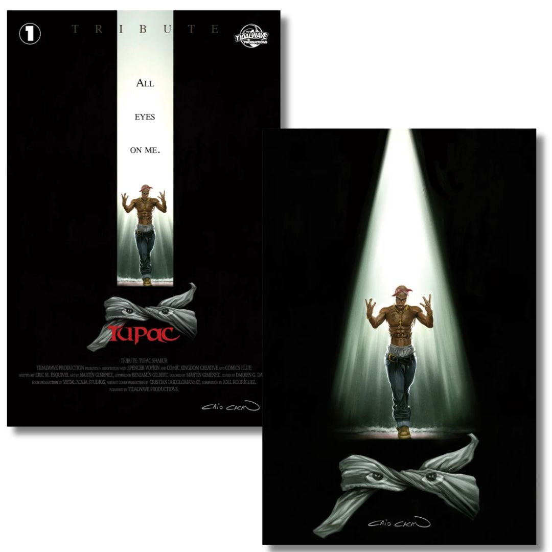 TRIBUTE TUPAC ALL EYES ON ME #1 EXCLUSIVE VIRGIN & TRADE CROW HOMAGE LTD 300