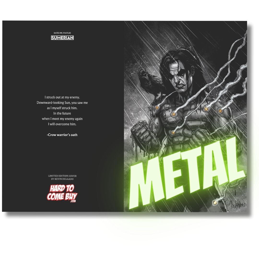 THE CROW DEAD TIME #1 EXCLUSIVE METAL VIRGIN LTD 10 - DELGADO - PRE-SALE EST SHIP DATE 10/5