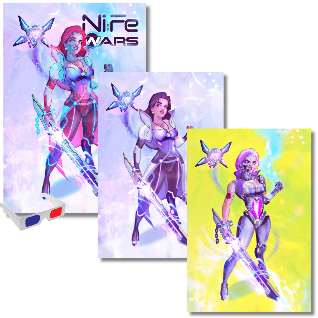 NIFE WARS #1 NYCC 3D DOUBLE EXPOSURE EXCLUSIVE & VIRGIN LTD 30 - PRESALE EST SHIP 10/8