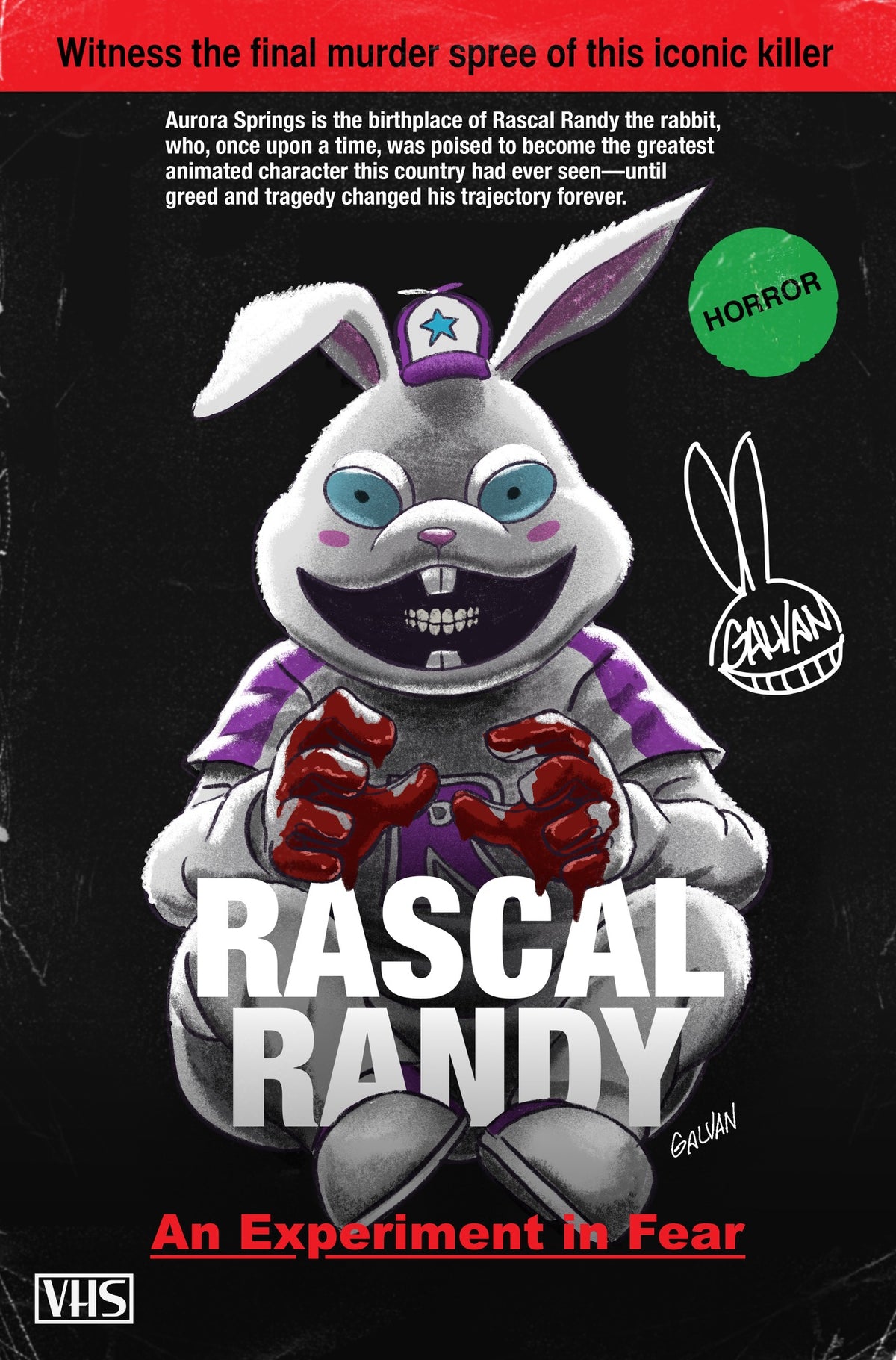 EXQUISITE CORPSES RASCAL RANDY #1 EXCLUSIVE RETRO VHS HOMAGE -SIGNED/REMARK LTD 25 BILL GALVAN - PRESALE EST SHIP 7/26