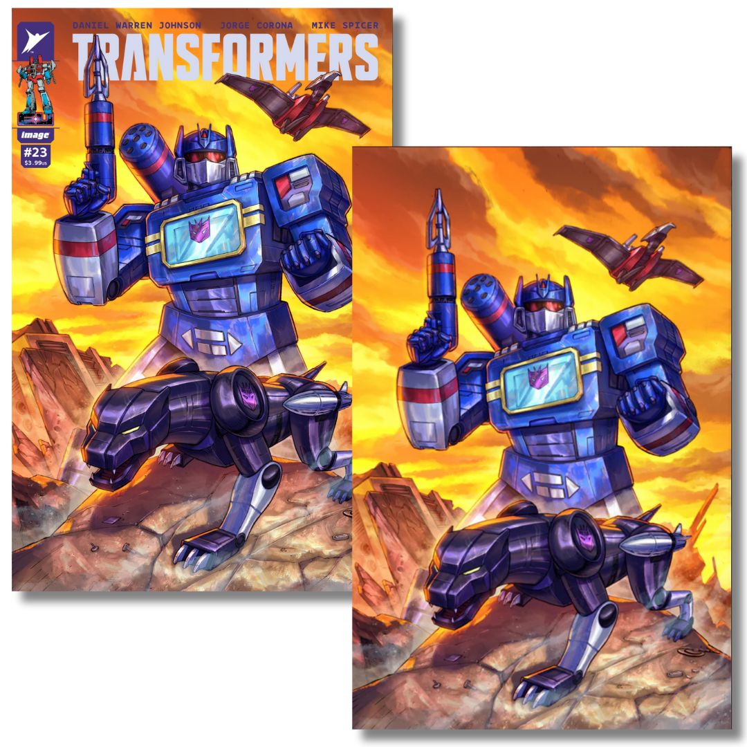 TRANSFORMERS #23 EXCLUSIVE VIRGIN & TRADE - SOUNDWAVE - SHAH