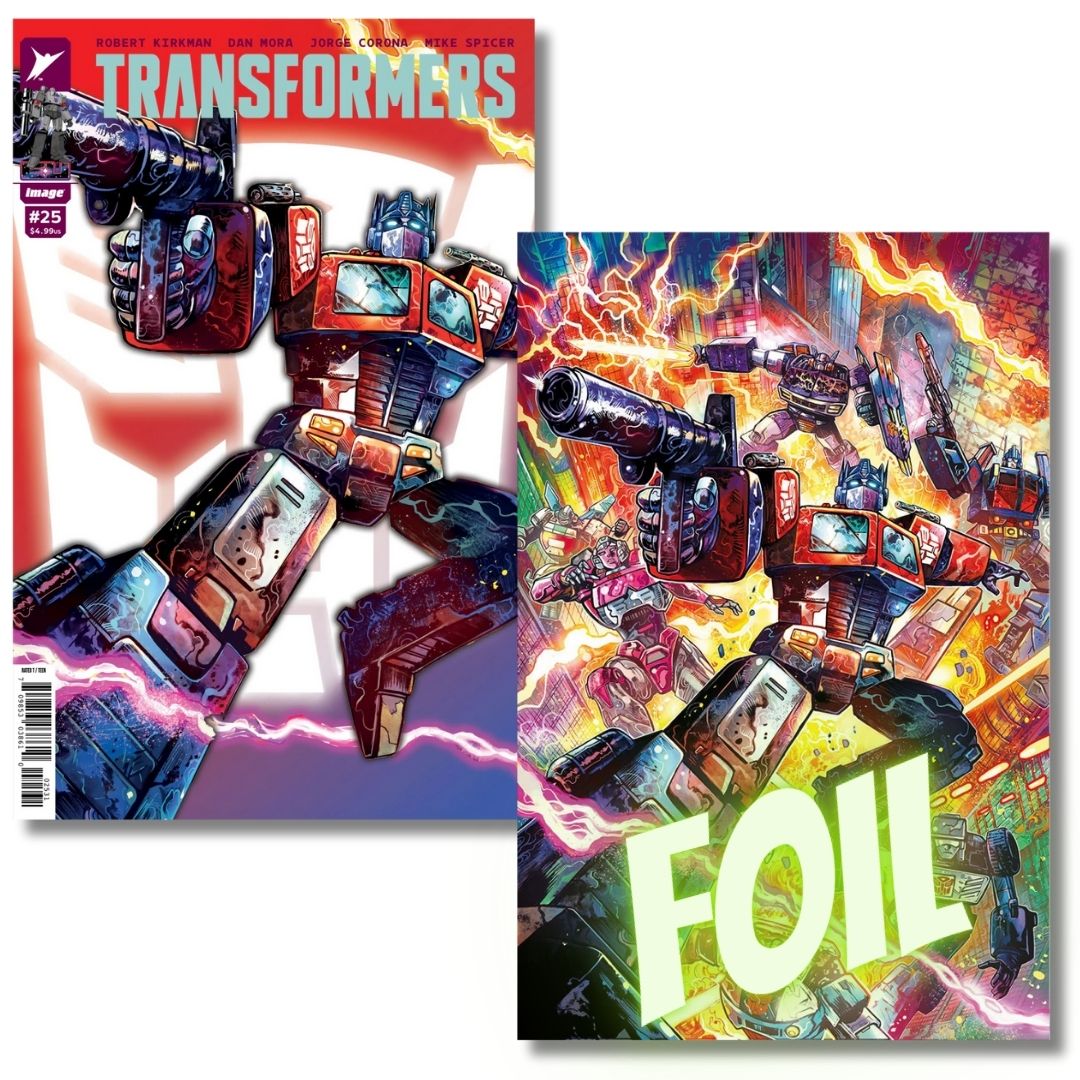 TRANSFORMERS #25 FOIL EXCLUSIVE VIRGIN  & TRADE - RICCARDI - PRESALE EST SHIP 10/19 (Copy)