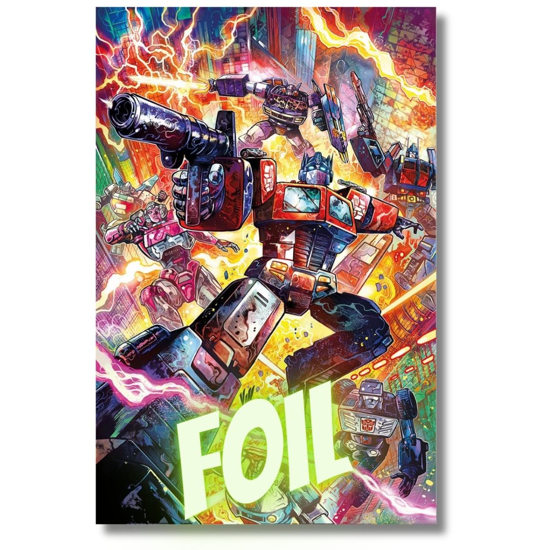 TRANSFORMERS #25 FOIL EXCLUSIVE VIRGIN  & TRADE - RICCARDI - PRESALE EST SHIP 10/19 (Copy)